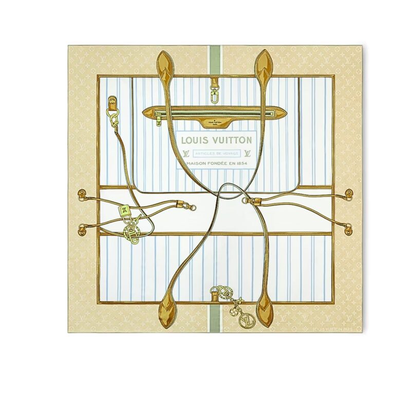 LOUIS VUITTON MY NEVERFULL SHAWL BEIGE 90CM M96452