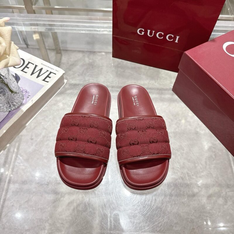 Alternative view of GUCCI MEN SLIDE SANDAL RED 838089 FAD71 6257