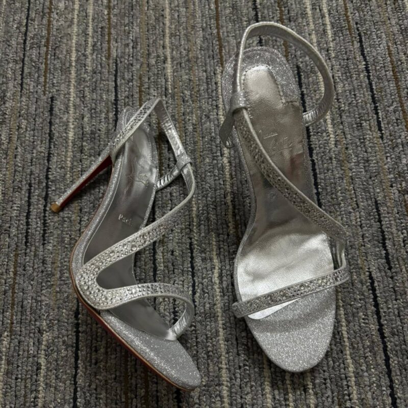 Alternative view of CHRISTIAN LOUBOUTIN ROSALIE STRASS SILVER 3220624S265