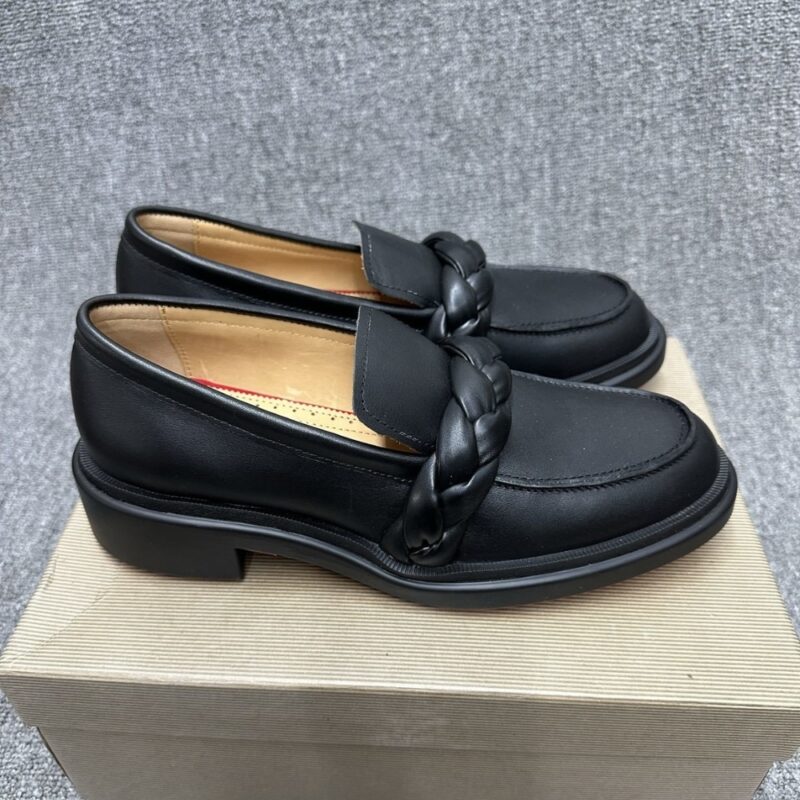 Alternative view of CHRISTIAN LOUBOUTIN URBINO MOC BRAID BLACK 1240909BK01