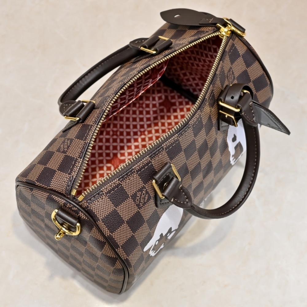 LOUIS VUITTON KEEPALL BANDOULIÈRE 25 DAMIER BROWN 25CM N40772 - Image 7