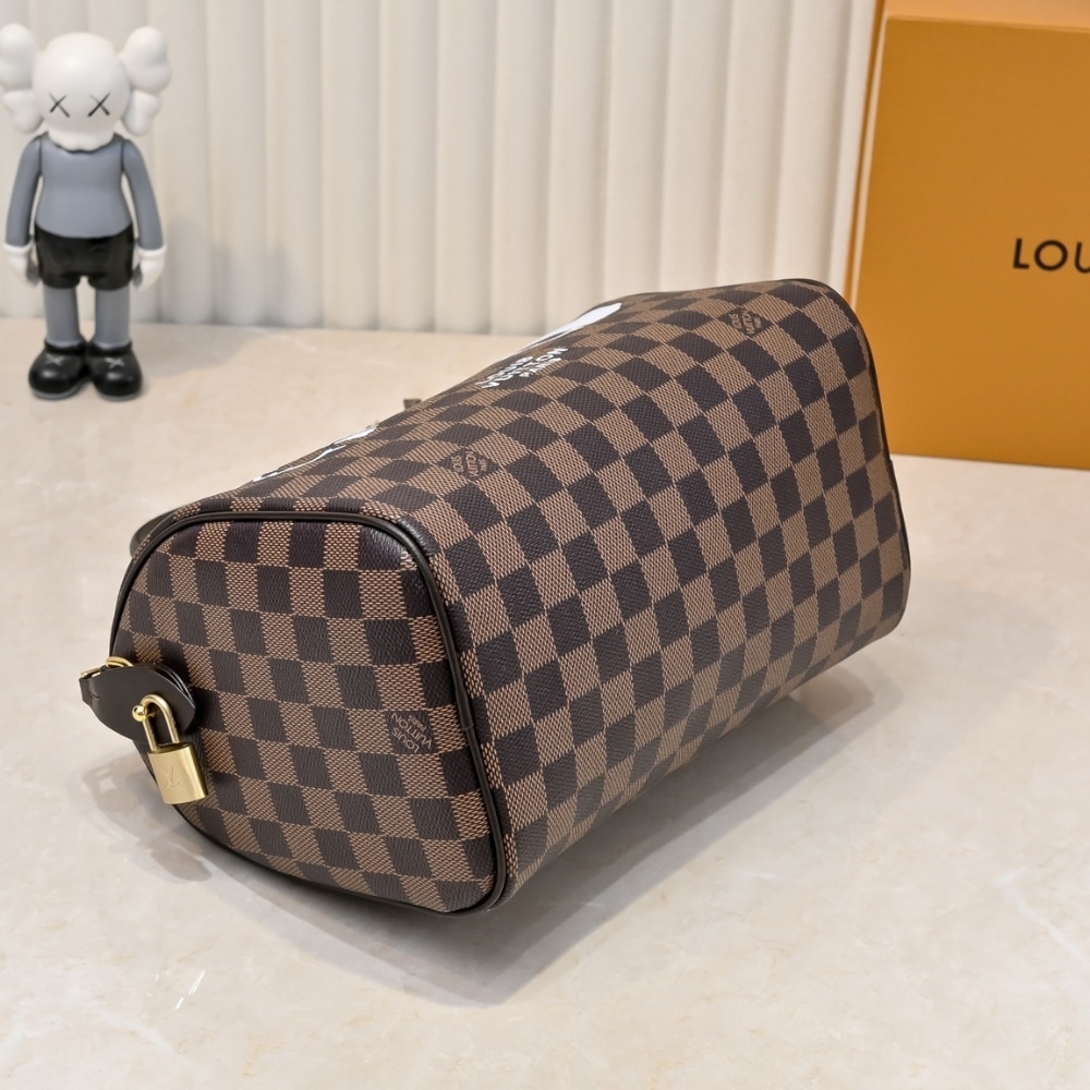 LOUIS VUITTON KEEPALL BANDOULIÈRE 25 DAMIER BROWN 25CM N40772 - Image 6