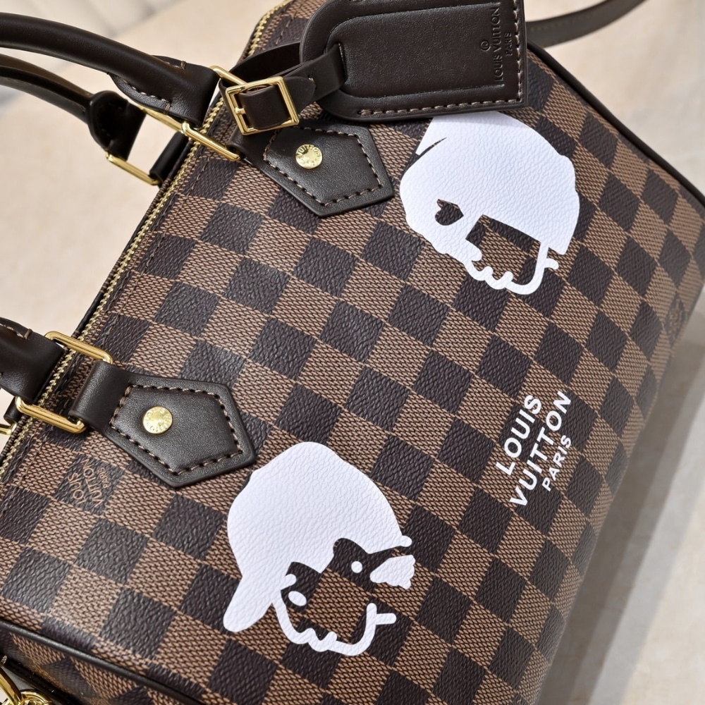 LOUIS VUITTON KEEPALL BANDOULIÈRE 25 DAMIER BROWN 25CM N40772 - Image 5