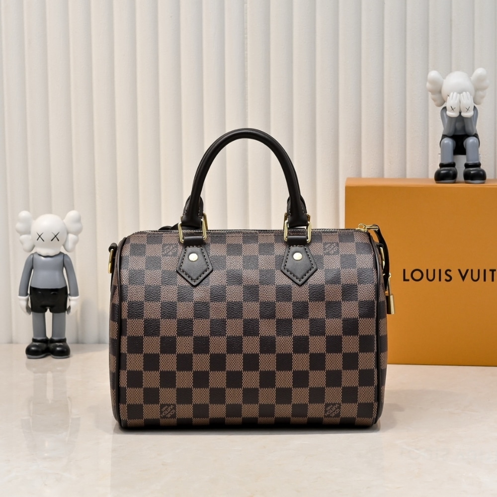 LOUIS VUITTON KEEPALL BANDOULIÈRE 25 DAMIER BROWN 25CM N40772 - Image 4