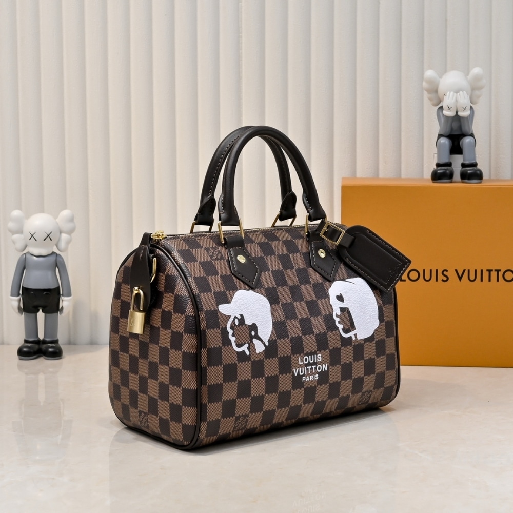 LOUIS VUITTON KEEPALL BANDOULIÈRE 25 DAMIER BROWN 25CM N40772 - Image 3