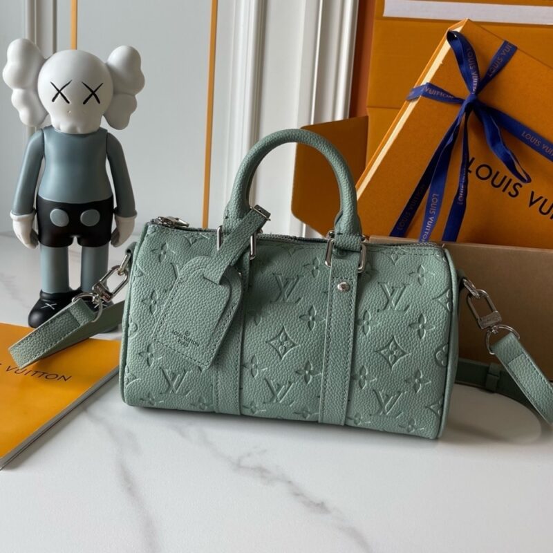 Alternative view of LOUIS VUITTON KEEPALL BANDOULIÈRE 25 BAG MISTY LAKE GREEN 25CM M13866
