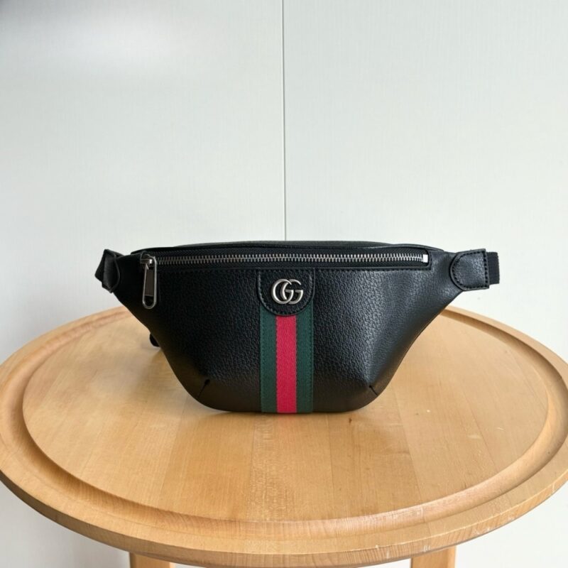 Alternative view of GUCCI OPHIDIA SMALL BELT BAG BLACK 30CM ‎839106 AAE1B 1043