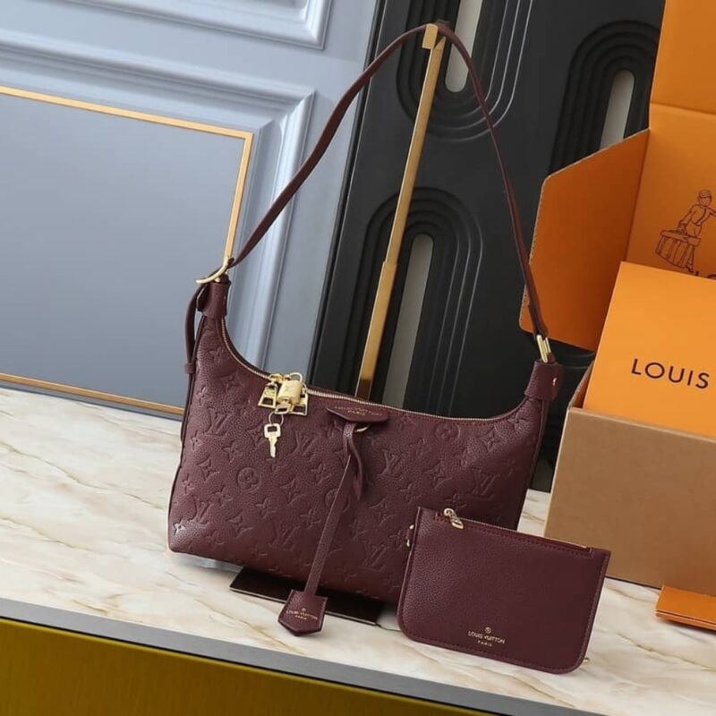 Alternative view of LOUIS VUITTON SAC SPORT MONOGRAM EMPREINTE RED WINE 27CM M46674