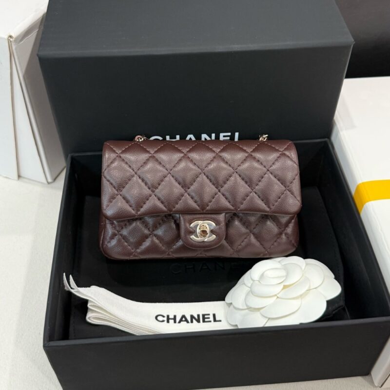 Alternative view of CHANEL CLASSIC MINI BAG WITH HOOK DARK BROWN 12CM AP4760 B21221 U1115