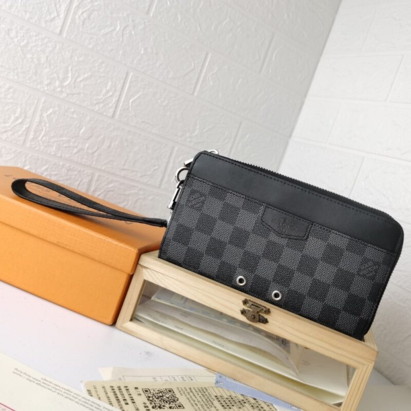 Alternative view of LOUIS VUITTON ZIPPY DRAGONNE WALLET DAMIER GRAPHITE 19CM N60379
