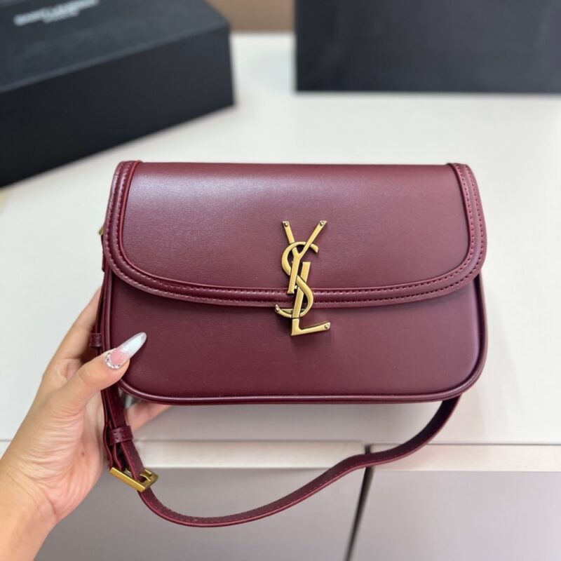 Alternative view of SAINT LAURENT SOLFERINO MINI IN BOX RED 24CM 8435240SX0W6195