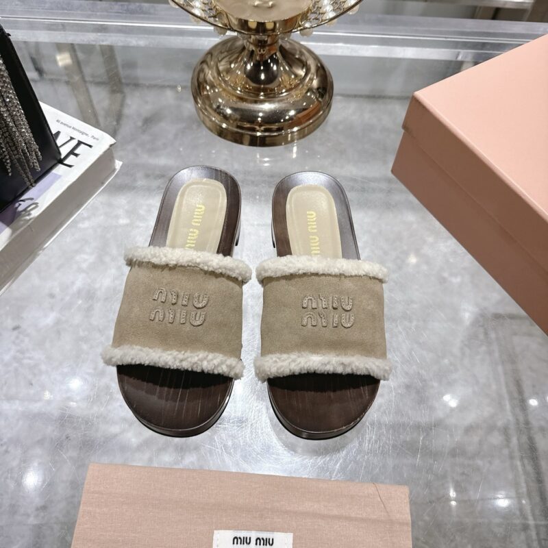 Alternative view of MIUMIU SUEDE CLOGS DESERT BEIGE 5Z505E Z0G F0F24 F ZF30
