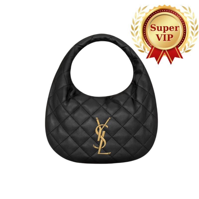 [SUPER VIP 1:1] - SAINT LAURENT ICARINO IN QUILTED NAPPA LEATHER BLACK 17CM 851689AAANG1000