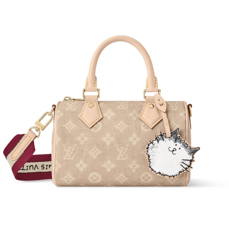 LOUIS VUITTON SPEEDY BANDOULIÈRE 20 MEOWGRAM PALE PINK 20CM M15151
