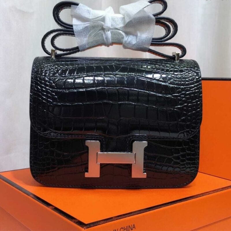 Alternative view of [SUPER VIP 1:1] HERMES CONSTANCE SHINY BLACK 19CM