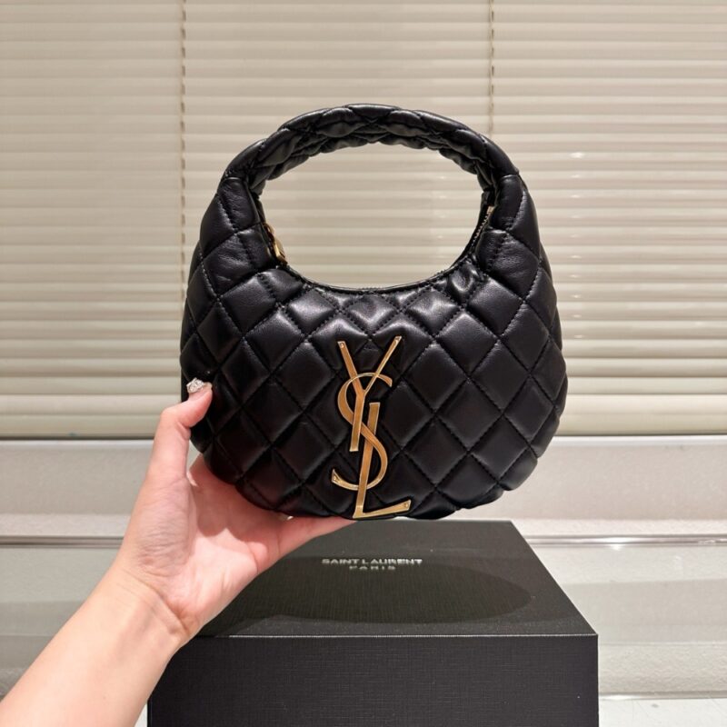 Alternative view of SAINT LAURENT ICARINO IN QUILTED NAPPA LEATHER BLACK 17CM 851689AAANG1000