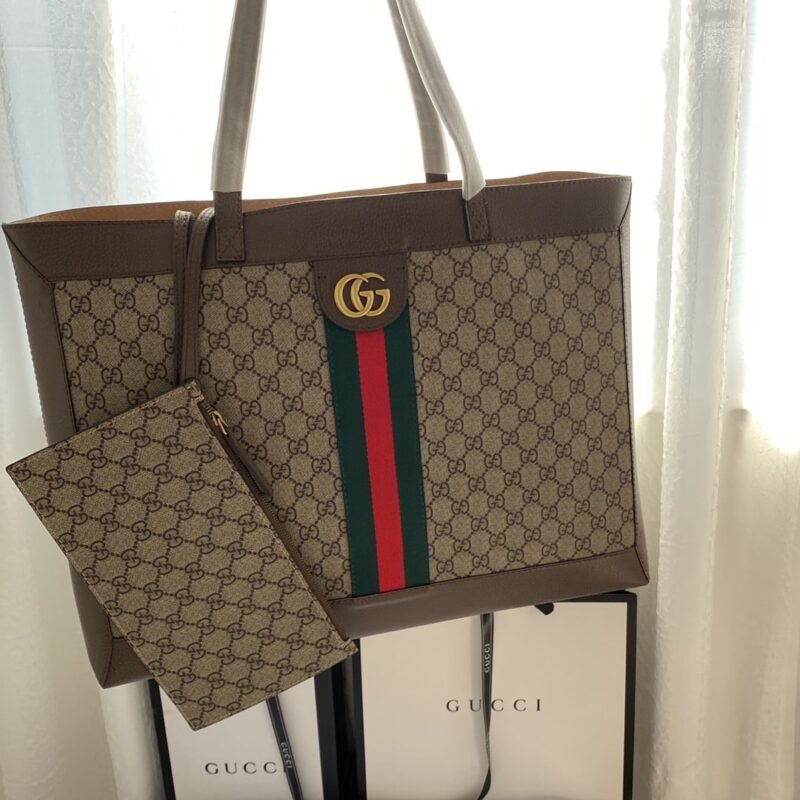 Alternative view of GUCCI OPHIDIA SOFT GG GREEN RED WEB 44CM 547947 9IK3T 8745