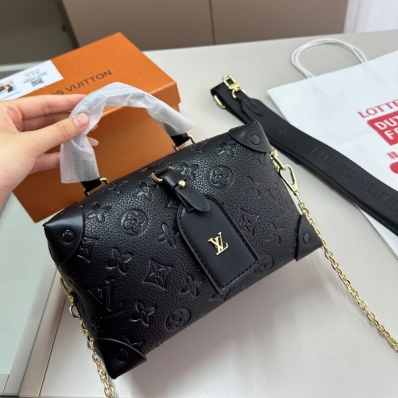 Alternative view of LOUIS VUITTON PETITE MALLE SOUPLE MONOGRAM BAG BLACK 20CM M45393