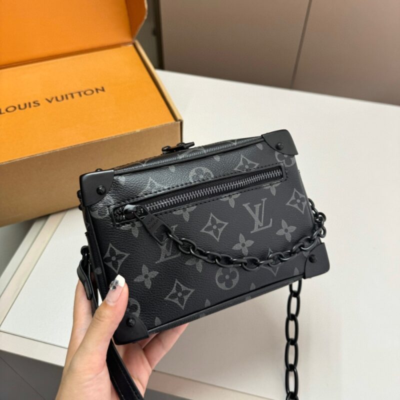 Alternative view of LOUIS VUITTON MINI SOFT TRUNK MONOGRAM ECLIPSE CANVAS BLACK 18CM M44735