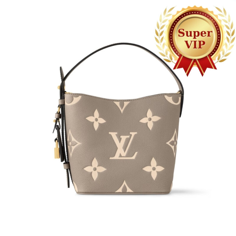 [SUPER VIP 1:1] LOUIS VUITTON ALL IN BB BAG TOURTERELLE GREY 18CM M13045
