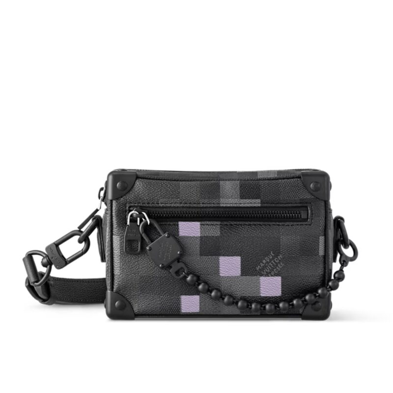 LOUIS VUITTON MINI SOFT TRUNK BOX BAG BLACK 18CM M14922