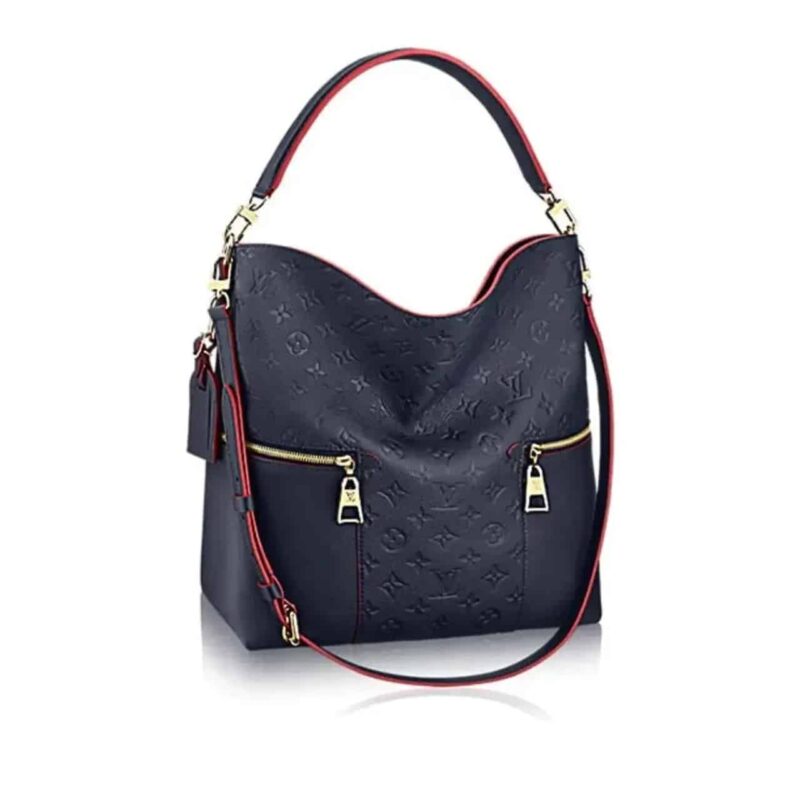 LOUIS VUITTON MELIE MARINE MONOGRAM LEATHER NAVY BLUE 42CM M44012