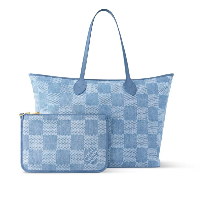 LOUIS VUITTON NEVEREVERFULL DENIM BLUE 31CM N00198