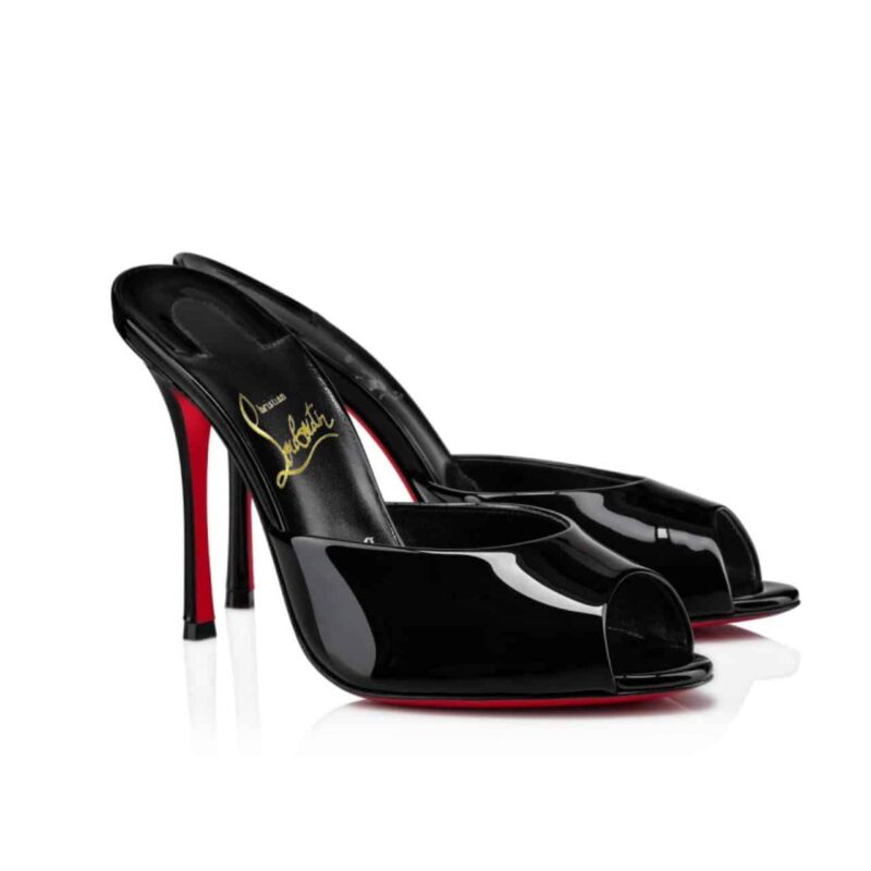 CHRISTIAN LOUBOUTIN ME DOLLY 100 MULES BLACK 1221318B439