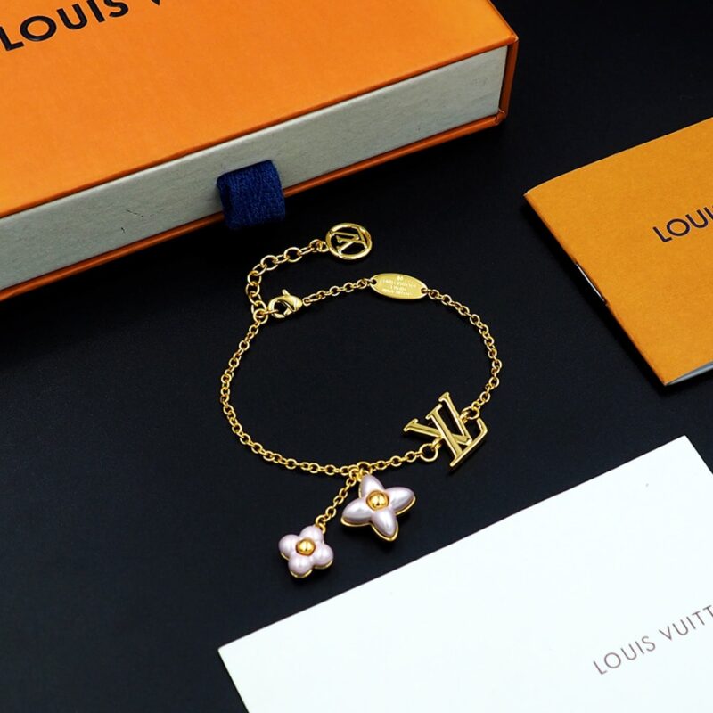 Alternative view of LOUIS VUITTON LV FLORAGRAM BRACELET GOLD M1738A