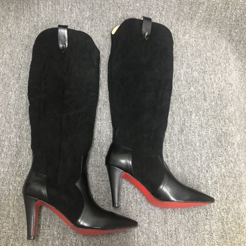 Alternative view of CHRISTIAN LOUBOUTIN SANTIA BOTTA 85 BOOTS BLACK 3220701BK01