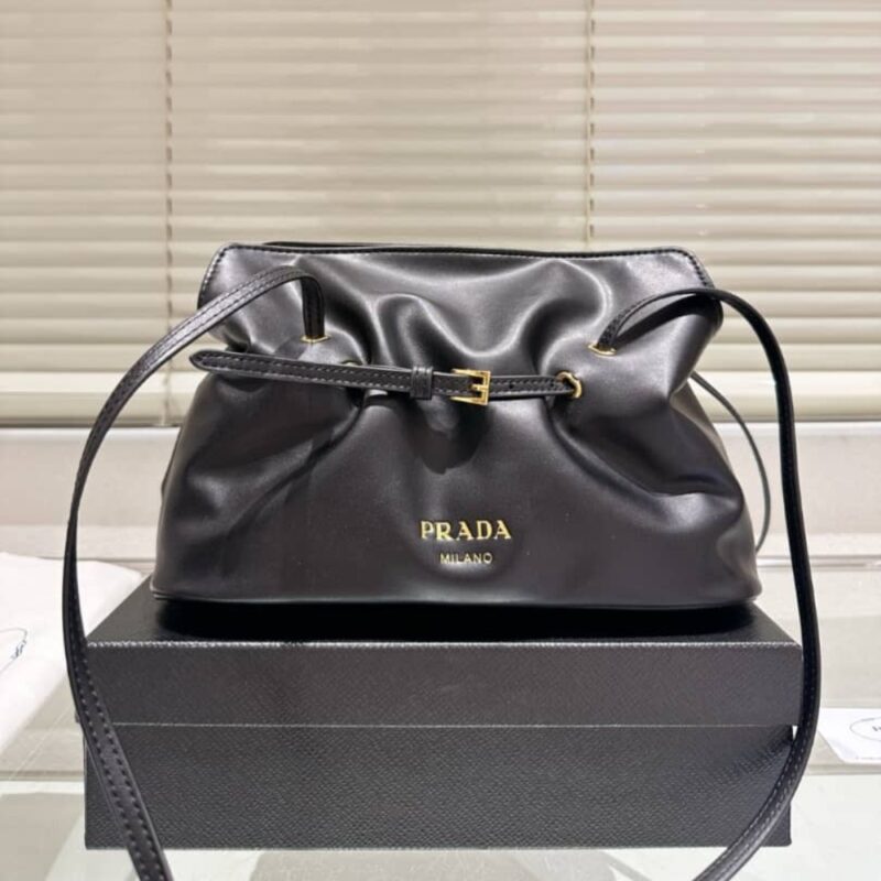 Alternative view of PRADA DADA SMALL NAPPA BAG BLACK 26CM 1BG586 2DX8 F0002 V OOO