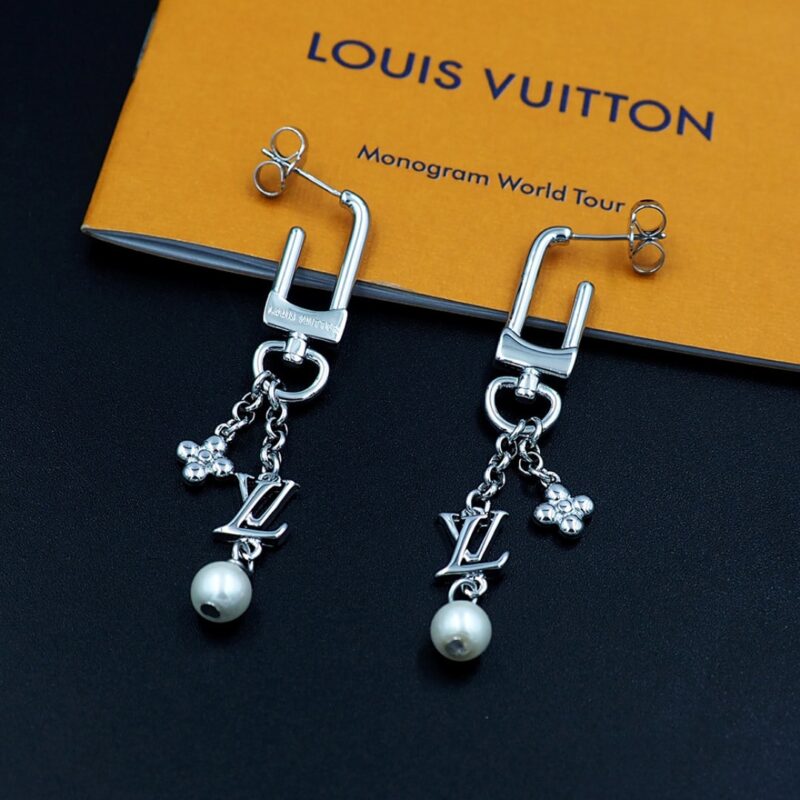 Alternative view of LOUIS VUITTON LV ICONIC HOOK EARRINGS SILVER M02674