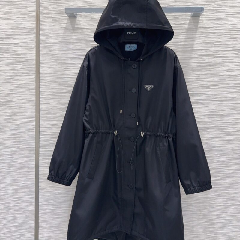 Alternative view of PRADA RE NYLON RAINCOAT BLACK 29C285 1WQ8 F0002 S OOO