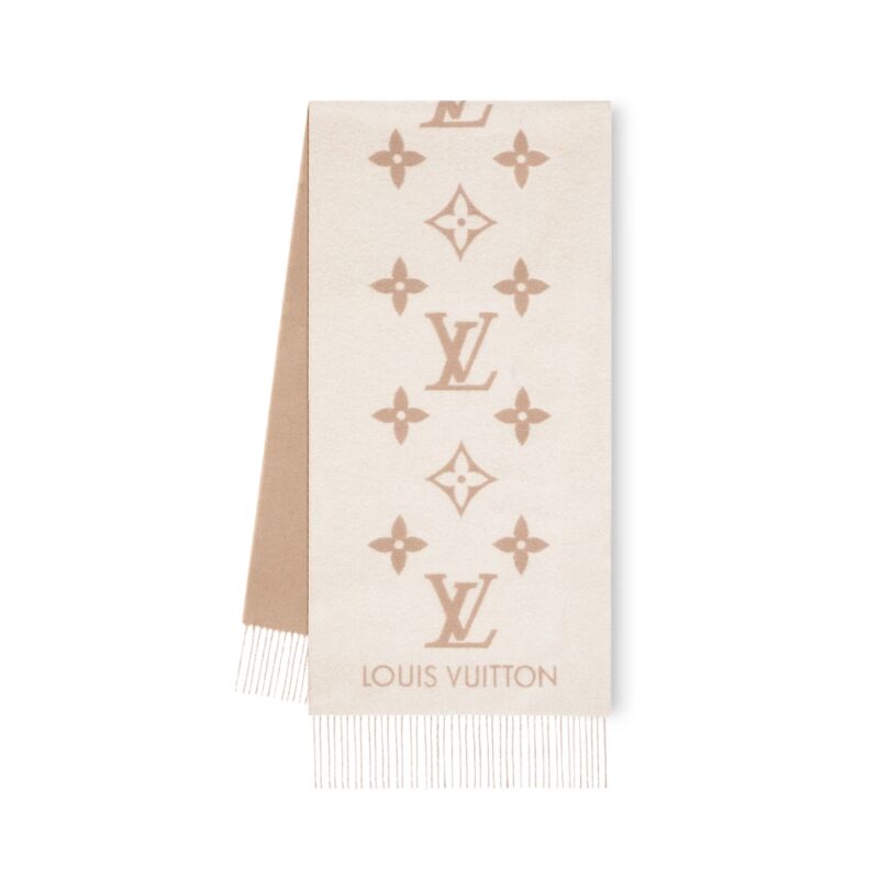 LOUIS VUITTON REYKJAVIK SCARF BEIGE 180CM M78123