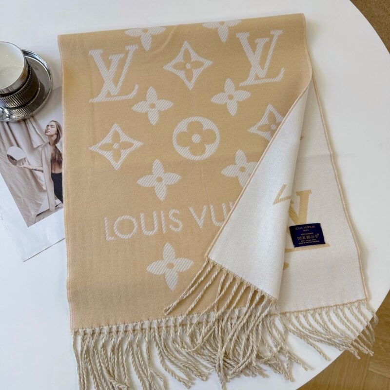 Alternative view of LOUIS VUITTON LV ESSENTIAL SCARF BEIGE M77728
