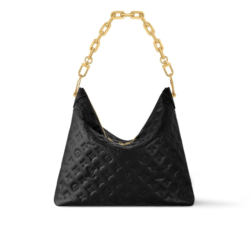 LOUIS VUITTON COUSSIN HOBO MM BLACK 30CM M12068