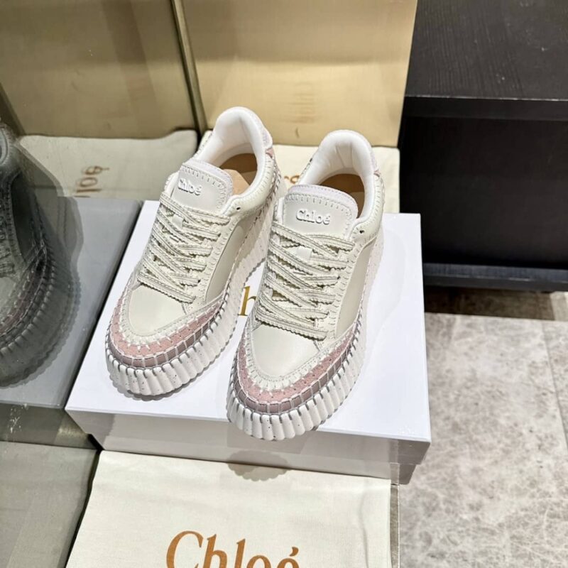 Alternative view of CHLOÉ NAMA SNEAKER POWER BEIGE CHC24U02IBD26Z