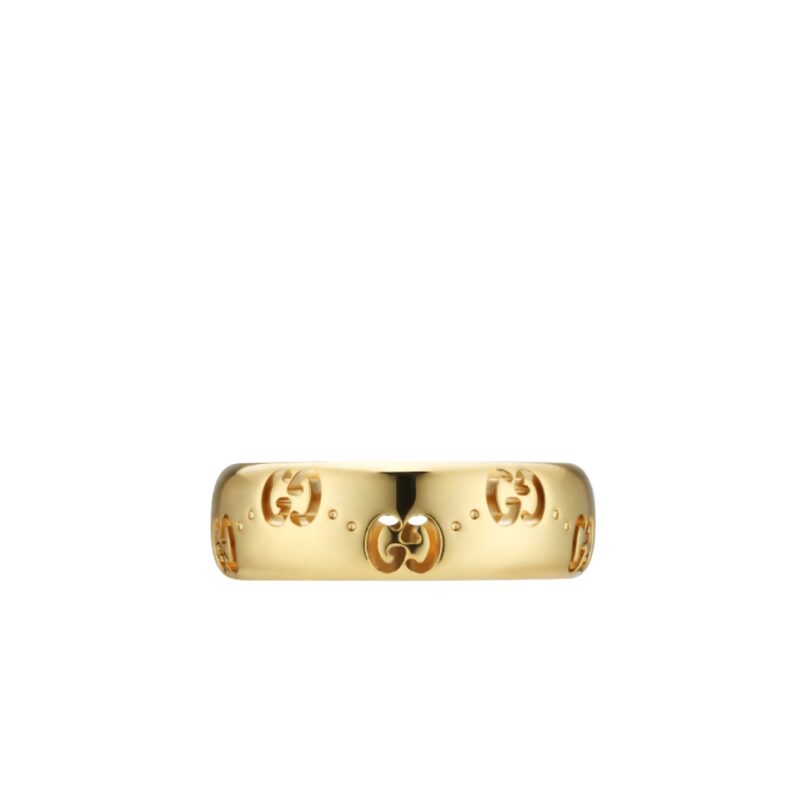 GUCCI ICON GG THIN RING YELLOW GOLD ‎804335 J8500 8000