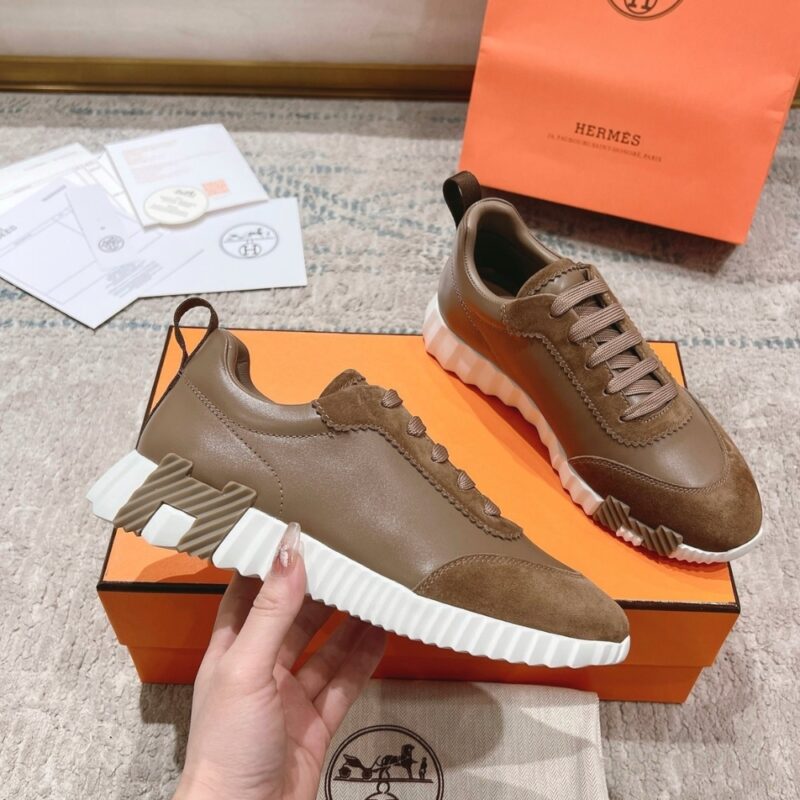 Alternative view of HERMES BOUNCING SNEAKER BROWN H221898ZHX3400