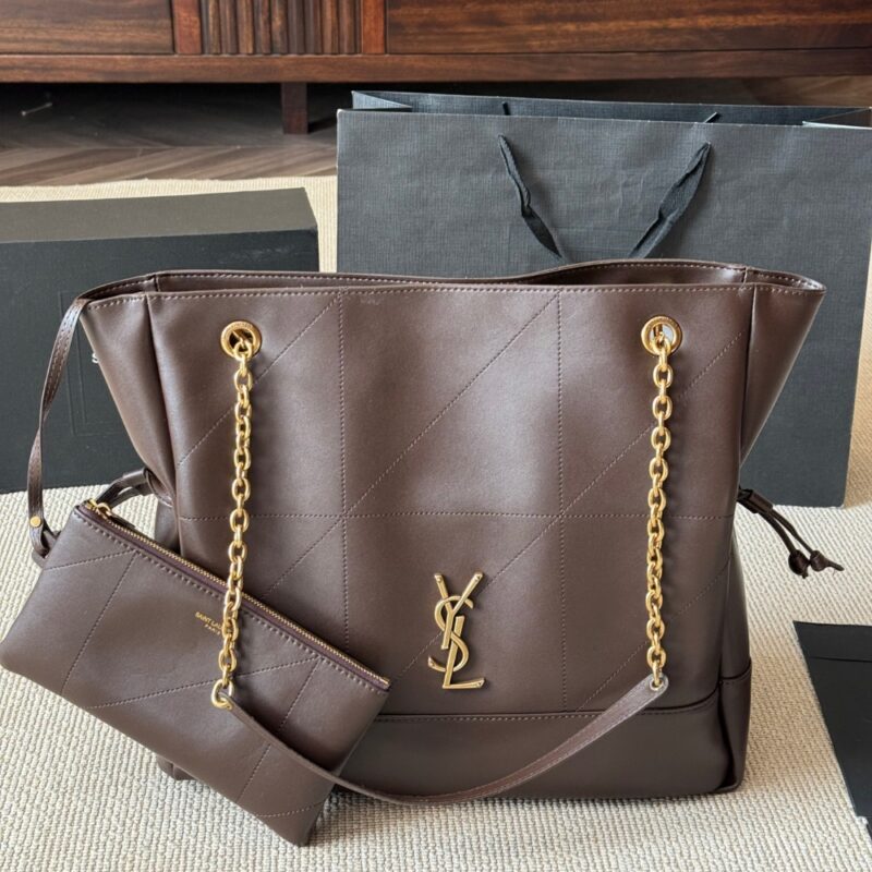 Alternative view of SAINT LAURENT SMALL JAMIE SHOPPING BROWN 28CM