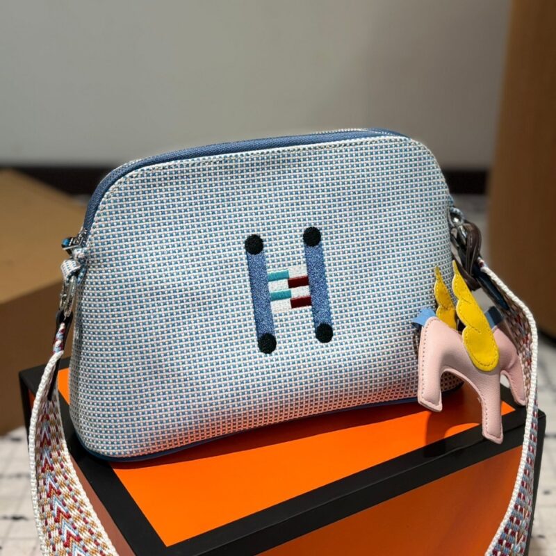 Alternative view of HERMES BOLIDE CRAZY H CASE BLUE 26CM H103750M 05