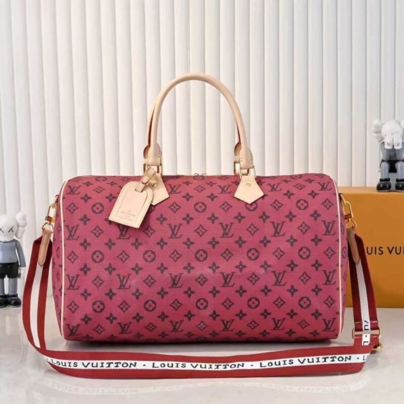 Alternative view of LOUIS VUITTON KEEPALL FOLDABLE 45 MONOGRAM RED 45CM M25772