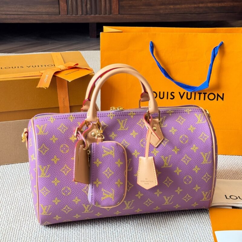 Alternative view of LOUIS VUITTON SPEEDY P9 BANDOULIERE PURPLE 35CM