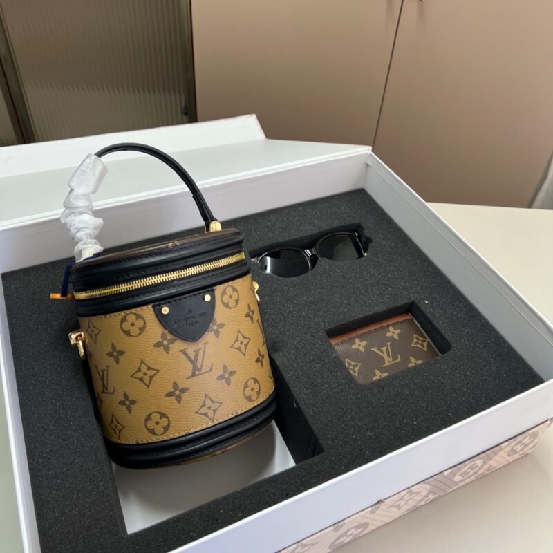 Alternative view of GIFT SET: LOUIS VUITTON CANNES BAG MONOGRAM WITH CARD WALLET & MY MONOGRAM LIGHT CAT EYE GLASSES
