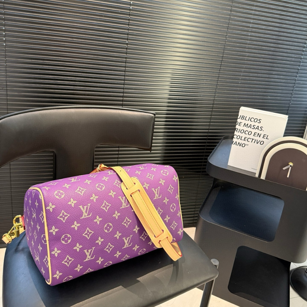 LOUIS VUITTON SPEEDY P9 BANDOULIÈRE 30 PURPLE 32CM - Image 7