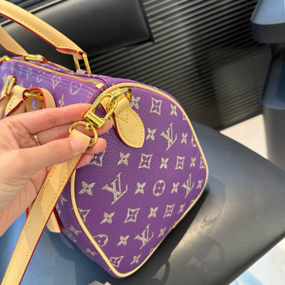 LOUIS VUITTON SPEEDY P9 BANDOULIÈRE 30 PURPLE 32CM - Image 5