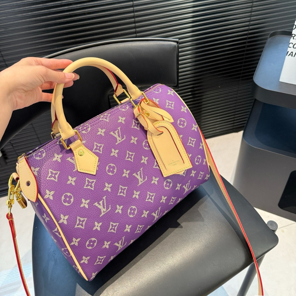 LOUIS VUITTON SPEEDY P9 BANDOULIÈRE 30 PURPLE 32CM - Image 4