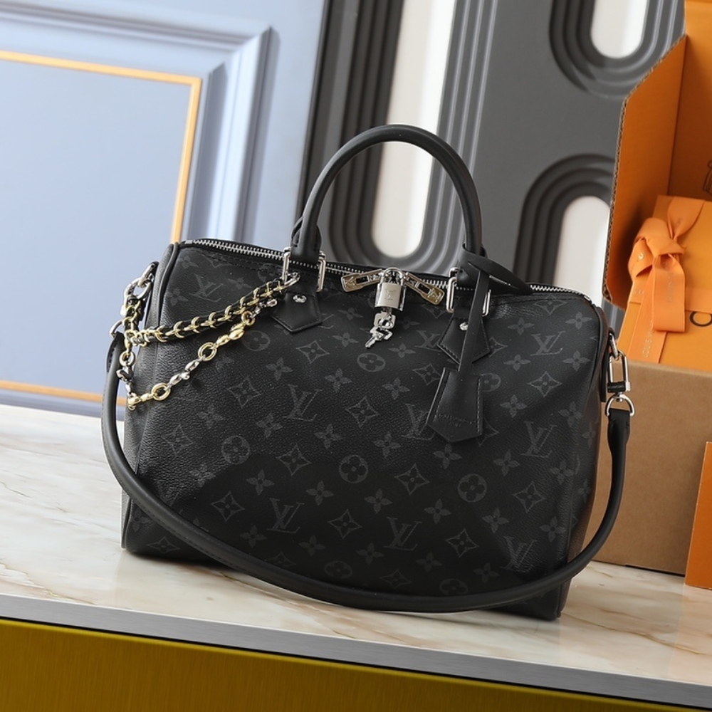 LOUIS VUITTON SPEEDY SOFT 30 MONOGRAM BLACK 30CM M15102 - Image 2