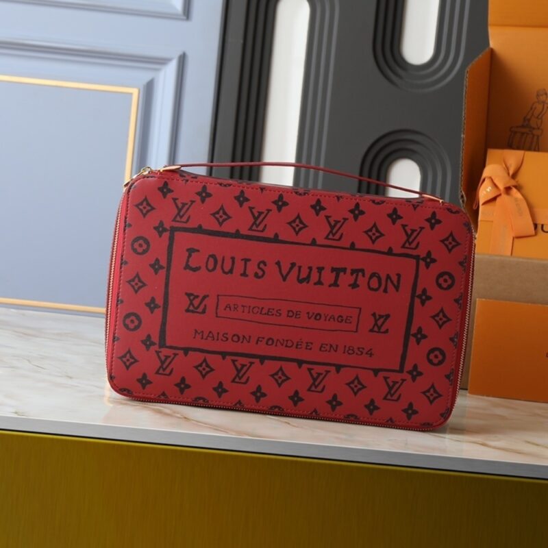 Alternative view of LOUIS VUITTON PACKING CUBE GM MONOGRAM RED 34CM M15193