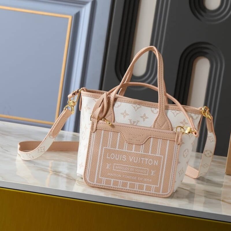 Alternative view of LOUIS VUITTON NEVERFULL BANDOULIÈRE INSIDE OUT BB MONOGRAM DUNE 26CM